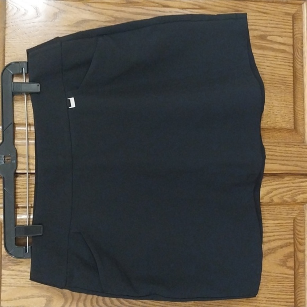 Greg Norman Women's Size Large Play Dry Skort Shorts Black‎ Pull-Up Tennis Golf